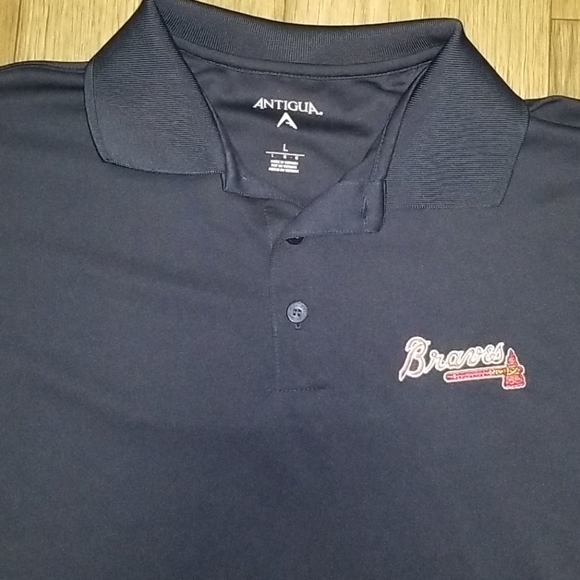 Atlanta Braves Antigua Polo - Picture 2 of 3